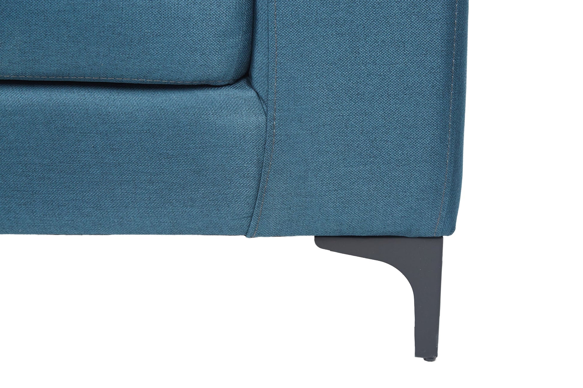 Sofá de 3 plazas Etna - Azul Navy con patas negras - Tugow