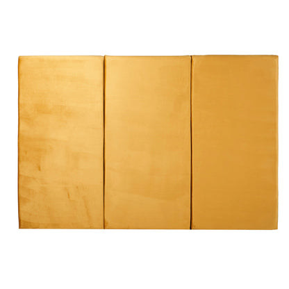 Juego de 3 paneles para cabecera modular matrimonial / queen size Lunaria - Mostaza - Tugow