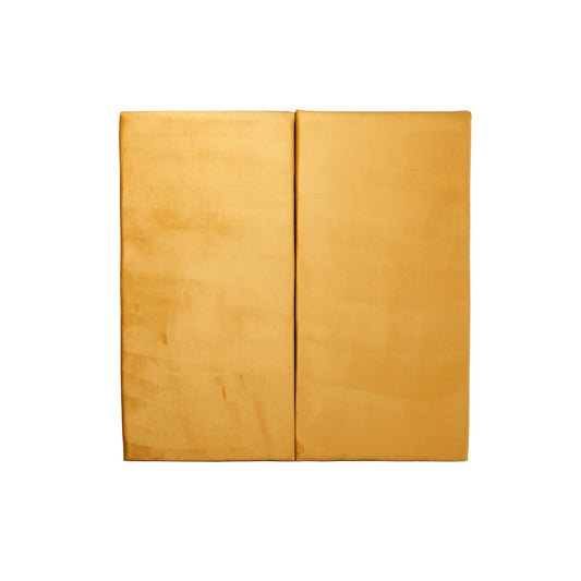 Juego de 2 paneles para cabecera modular individual Lunaria - Mostaza - Tugow