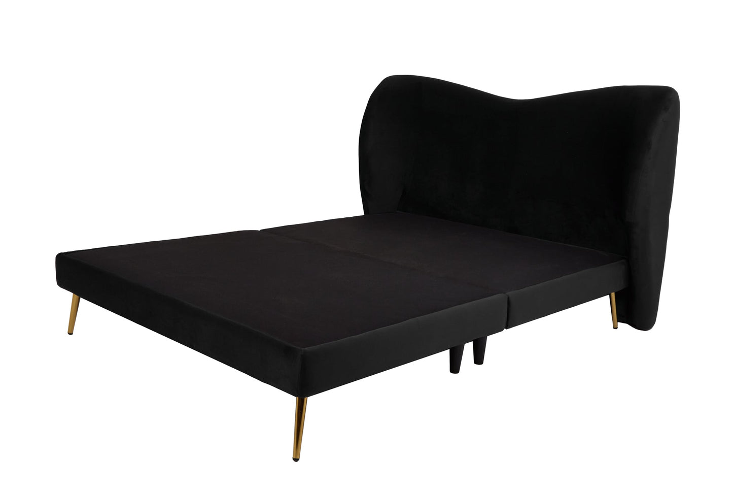 Cama matrimonial Kooper - Negro - Tugow