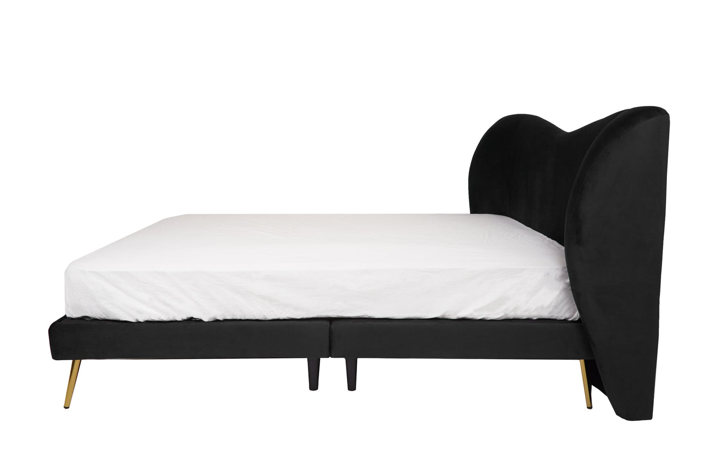 Cama matrimonial Kooper - Negro - Tugow