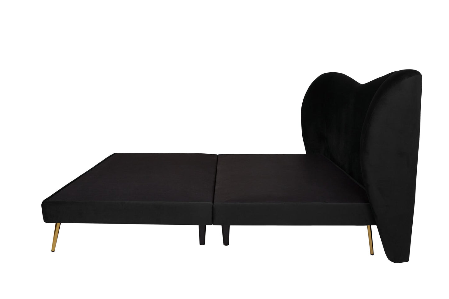 Cama matrimonial Kooper - Negro - Tugow