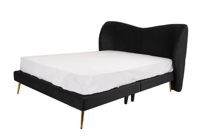 Cama matrimonial Kooper - Negro - Tugow