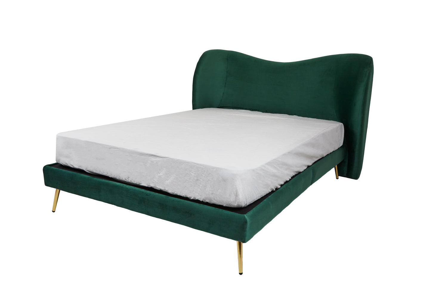 Cama matrimonial Kooper - Verde - Tugow