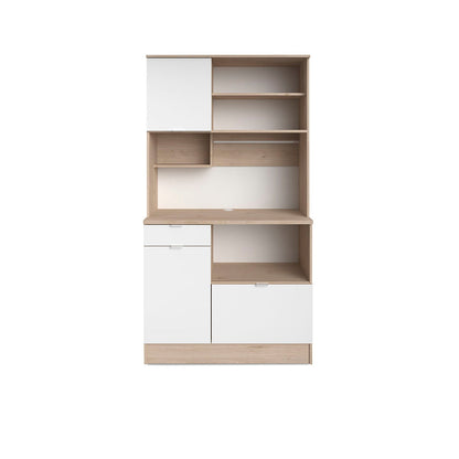 Alacena Timeo - Color Madera y Blanco - Tugow