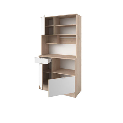 Alacena Timeo - Color Madera y Blanco - Tugow