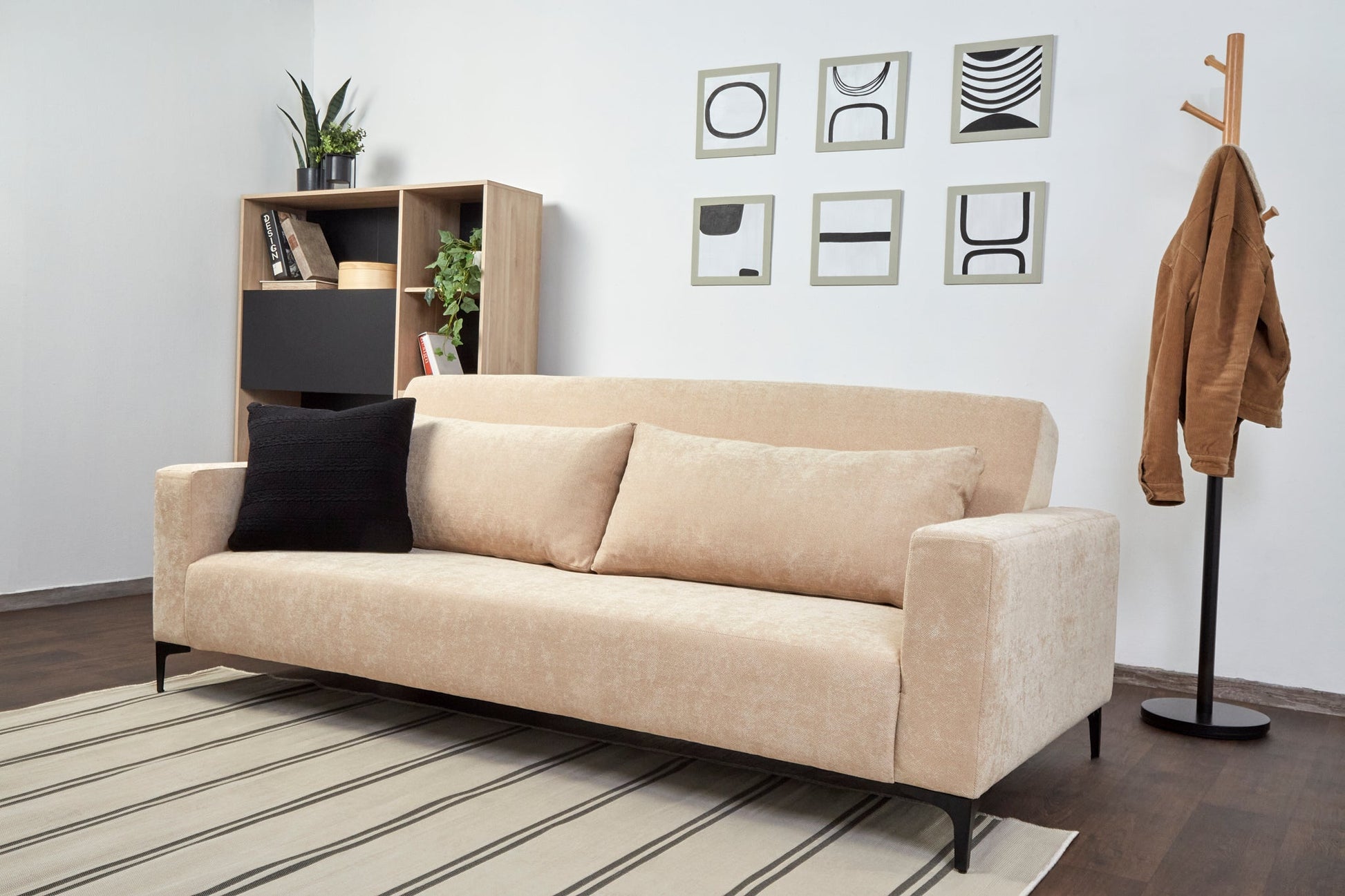 Sofá cama Landero - Hueso/Beige - Tugow