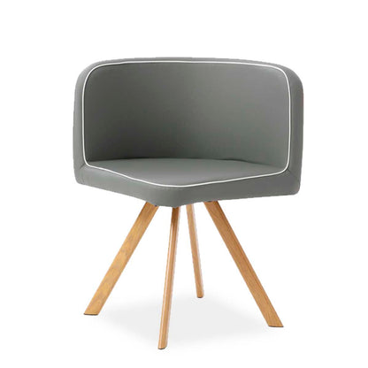 Comedor Tyreli con 4 sillas - Gris y Color Madera - Tu Gow