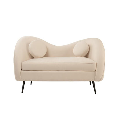 Sofá de 2 plazas Giulia - Chenille Crema