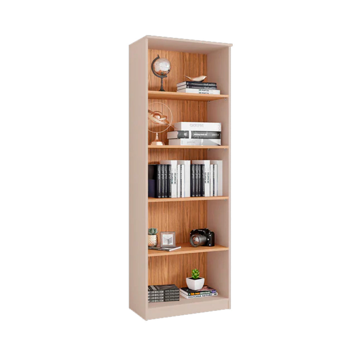 Librero Xoco - Beige y Roble - Tugow