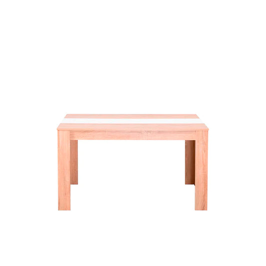 Mesa de comedor Zeus - Color Madera y Blanco/Beige - Tugow