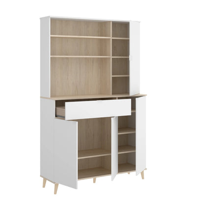 Alacena Aneko - Color Madera y Blanco - Tugow