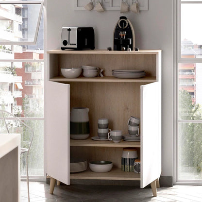 Alacena Aneko - Color Madera y Blanco - Tugow